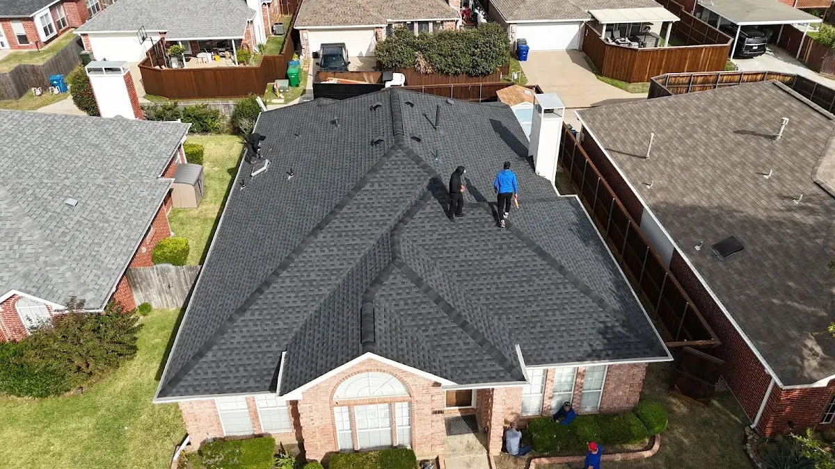 Slate & Tile Roof Repair work in progress on a Clarendon Hills property
